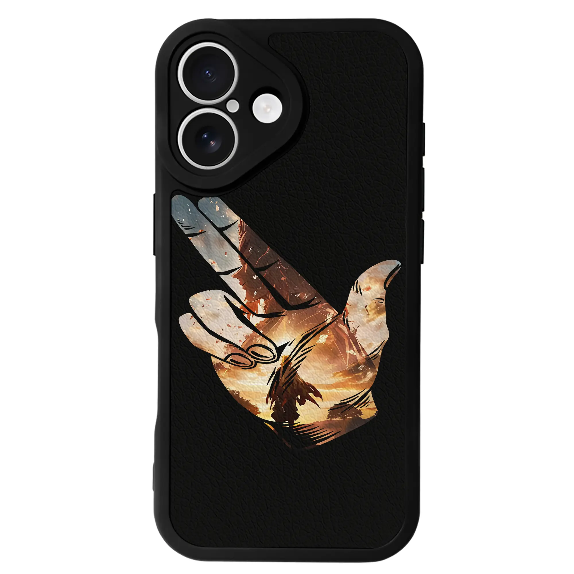 鬼滅の刃 グッズ,煉獄 杏寿郎 - IPhone 16シリーズ対応 ・ シリコンスマホケース ・ レザー調 ・ 高精度フィット ・ 耐衝撃 ・ ワイヤレス充電対応 ・ 精密カット